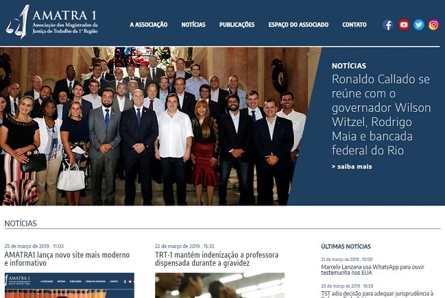 AMATRA1 lança novo site, mais moderno e informativo