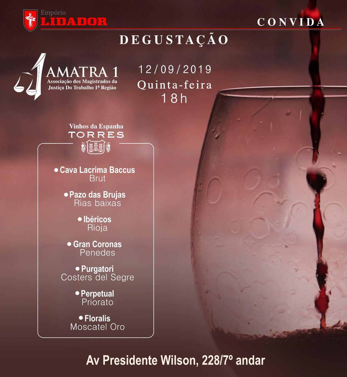 AMATRA1 oferece degustação de vinhos espanhóis e queijos para associados