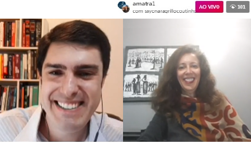 Em live da AMATRA1, Sayonara e Renda falam da precarização do trabalho
