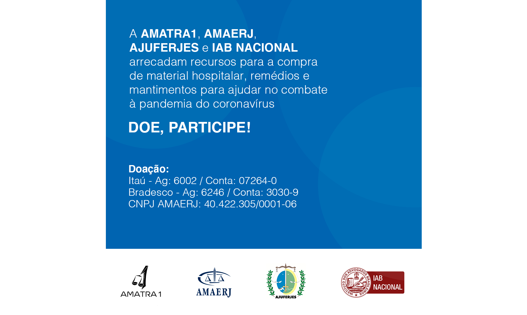 Associações iniciam 5ª fase da campanha solidária na pandemia