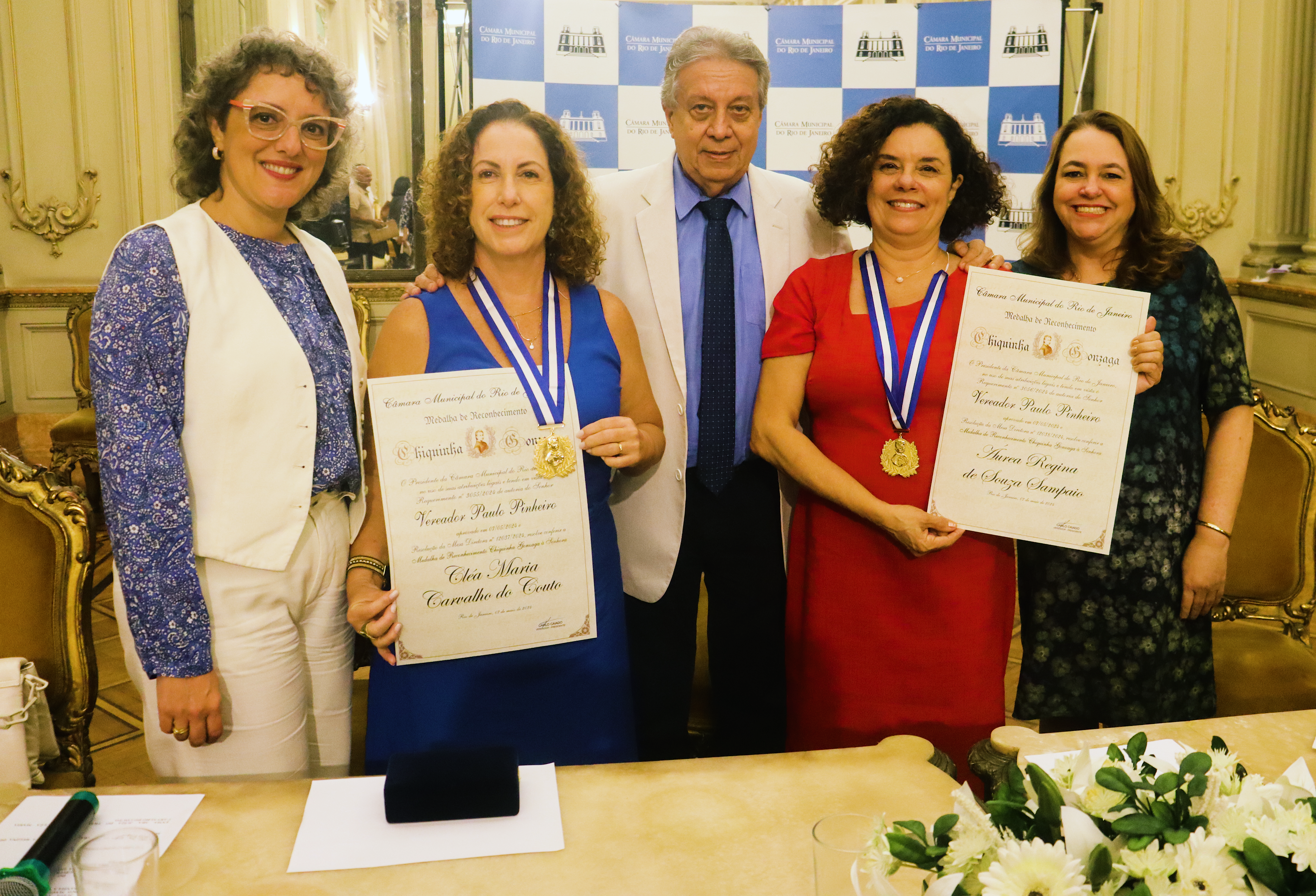 Áurea Sampaio e Cléa Couto recebem Medalha Chiquinha Gonzaga